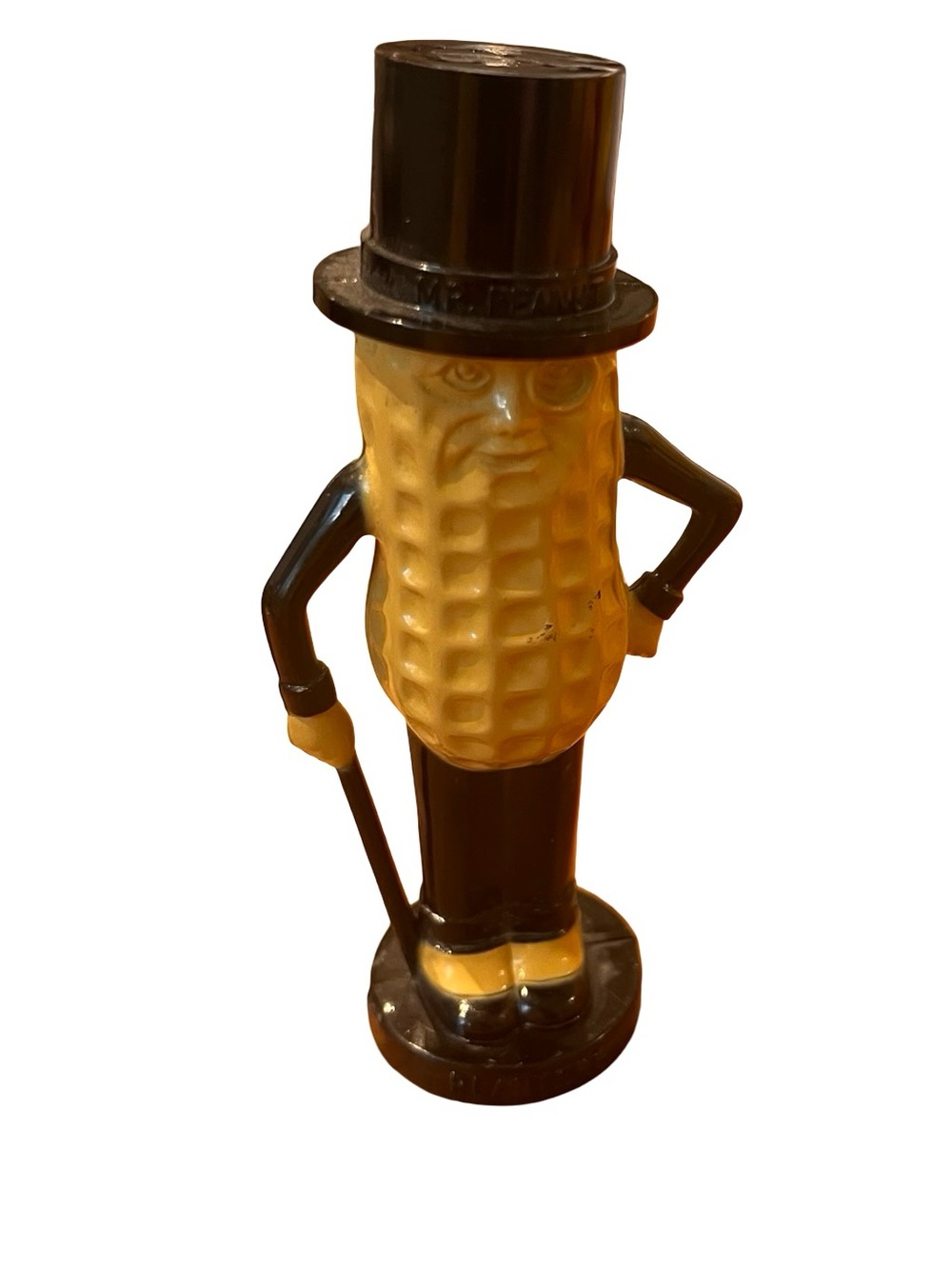 HTF Vtg Planters Mr. Peanut Pepper Shaker Made in USA Plastic 50s